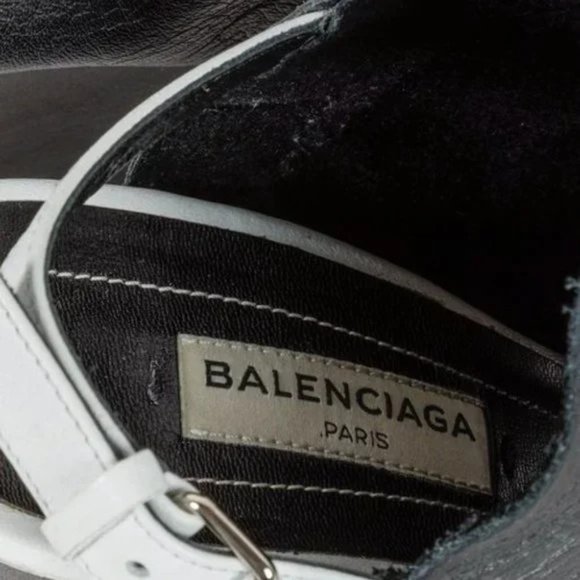 Balenciaga Veau Papier Wedge Sandal - Picture 10 of 10